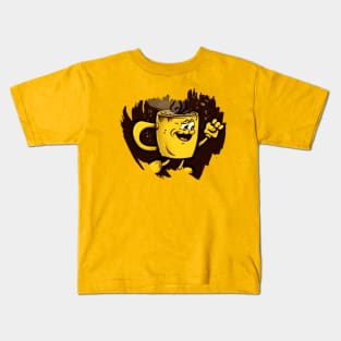 Coffee & Finger Guns Kids T-Shirt